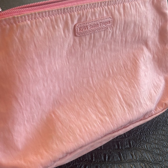 Kiwi Saint Tropez Pink Cosmetic Bag with Pleather Pink Handle -Silver Hardware - Picture 5 of 11